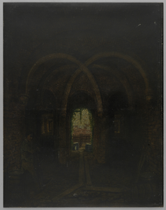 33085 Gezicht op het gewelf van het bastion Manenburg te Utrecht.01-01-1873-31-12-1873